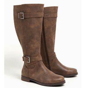 Tall Brown WW Boots, size 10